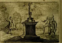 An illustration from Dan. Heinsii Nederduytsche poemata ; by een vergadert en uytgegeven door P. S (1618)