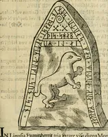 An illustration from Danicorum monumentorum libri sex : e spissis antiquitatum tenebris et in Dania ac Norvegia extantibus ruderibus (1643)