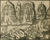 An illustration from Danicorum monumentorum libri sex : e spissis antiquitatum tenebris et in Dania ac Norvegia extantibus ruderibus (1643)