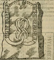 An illustration from Danicorum monumentorum libri sex : e spissis antiquitatum tenebris et in Dania ac Norvegia extantibus ruderibus (1643)