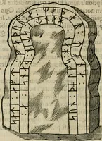 An illustration from Danicorum monumentorum libri sex : e spissis antiquitatum tenebris et in Dania ac Norvegia extantibus ruderibus (1643)