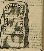 An illustration from Danicorum monumentorum libri sex : e spissis antiquitatum tenebris et in Dania ac Norvegia extantibus ruderibus (1643)