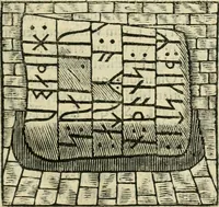 An illustration from Danicorum monumentorum libri sex : e spissis antiquitatum tenebris et in Dania ac Norvegia extantibus ruderibus (1643)