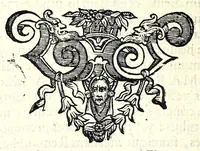 An illustration from Danielis Eremitae Belgae Panegyricvs Cosmo Medices fer. fil. magno hetruriae principi dictus, cum faustissimo omine D. Mariae Magdalenae, Austriacae, Car. F. Augustae, nuptiarum sacris initiaretur (1608)