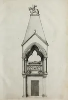 An illustration from Danielis Heinsii in obitum v. illustr. Iosephi Scaligeri, Iul. Caes. a Burden f., eruditorum principis, orationes duae : accedunt epicedia eiusdem & aliorum : effigies item ac monumentum Scaligeri & principum veronensium aeri incisa (1609)