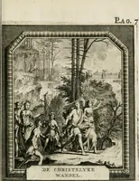 An illustration from Daniël Willinks Bloemkrans van christelyke liefde- en zeededichten ; nevens eenige Christelyke gezangen (1714)