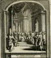 An illustration from Daniël Willinks Bloemkrans van christelyke liefde- en zeededichten ; nevens eenige Christelyke gezangen (1714)