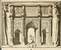 An illustration from Oeuvres d'architecture de Vincent Scamozzi vicentin, architecte de la republique de Venise, contenuës dans son idée de l'architecture universelle : dont les regles des cinq ordres, que le sixième livre contient ont été traduites en françois (1713)