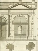An illustration from Oeuvres d'architecture de Vincent Scamozzi vicentin, architecte de la republique de Venise, contenuës dans son idée de l'architecture universelle : dont les regles des cinq ordres, que le sixième livre contient ont été traduites en françois (1713)