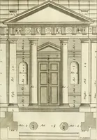 An illustration from Oeuvres d'architecture de Vincent Scamozzi vicentin, architecte de la republique de Venise, contenuës dans son idée de l'architecture universelle : dont les regles des cinq ordres, que le sixième livre contient ont été traduites en françois (1713)