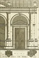 An illustration from Oeuvres d'architecture de Vincent Scamozzi vicentin, architecte de la republique de Venise, contenuës dans son idée de l'architecture universelle : dont les regles des cinq ordres, que le sixième livre contient ont été traduites en françois (1713)