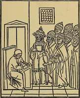 An illustration from Das Alte buch und seine ausstattung vom XV. bis zum XIX. jahrhundert: buchdruck, buchschmuck und einbände (1915)