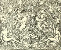 An illustration from Das deutsche Zimmer der Gothik und Renaissance : des Barock-, Rococo- und Zopfstils Anregungen zu häuslicher Kunstpflege (1886)
