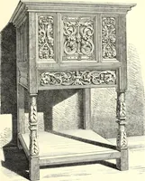 An illustration from Das deutsche Zimmer der Gothik und Renaissance : des Barock-, Rococo- und Zopfstils Anregungen zu häuslicher Kunstpflege (1886)