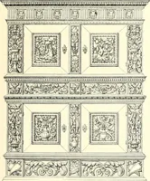 An illustration from Das deutsche Zimmer der Gothik und Renaissance : des Barock-, Rococo- und Zopfstils Anregungen zu häuslicher Kunstpflege (1886)