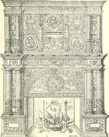 An illustration from Das deutsche Zimmer der Gothik und Renaissance : des Barock-, Rococo- und Zopfstils Anregungen zu häuslicher Kunstpflege (1886)