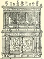An illustration from Das deutsche Zimmer der Gothik und Renaissance : des Barock-, Rococo- und Zopfstils Anregungen zu häuslicher Kunstpflege (1886)