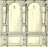An illustration from Das deutsche Zimmer der Gothik und Renaissance : des Barock-, Rococo- und Zopfstils Anregungen zu häuslicher Kunstpflege (1886)