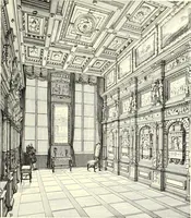 An illustration from Das deutsche Zimmer der Gothik und Renaissance : des Barock-, Rococo- und Zopfstils Anregungen zu häuslicher Kunstpflege (1886)