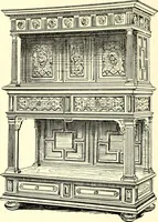 An illustration from Das deutsche Zimmer der Gothik und Renaissance : des Barock-, Rococo- und Zopfstils Anregungen zu häuslicher Kunstpflege (1886)