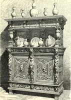 An illustration from Das deutsche Zimmer der Gothik und Renaissance : des Barock-, Rococo- und Zopfstils Anregungen zu häuslicher Kunstpflege (1886)