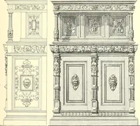 An illustration from Das deutsche Zimmer der Gothik und Renaissance : des Barock-, Rococo- und Zopfstils Anregungen zu häuslicher Kunstpflege (1886)