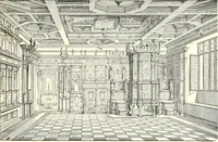 An illustration from Das deutsche Zimmer der Gothik und Renaissance : des Barock-, Rococo- und Zopfstils Anregungen zu häuslicher Kunstpflege (1886)