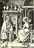 An illustration from Das deutsche Zimmer der Gothik und Renaissance : des Barock-, Rococo- und Zopfstils Anregungen zu häuslicher Kunstpflege (1886)