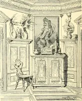 An illustration from Das deutsche Zimmer der Gothik und Renaissance : des Barock-, Rococo- und Zopfstils Anregungen zu häuslicher Kunstpflege (1886)