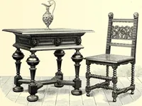 An illustration from Das deutsche Zimmer der Gothik und Renaissance : des Barock-, Rococo- und Zopfstils Anregungen zu häuslicher Kunstpflege (1886)