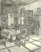 An illustration from Das deutsche Zimmer der Gothik und Renaissance : des Barock-, Rococo- und Zopfstils Anregungen zu häuslicher Kunstpflege (1886)
