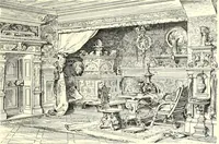 An illustration from Das deutsche Zimmer der Gothik und Renaissance : des Barock-, Rococo- und Zopfstils Anregungen zu häuslicher Kunstpflege (1886)