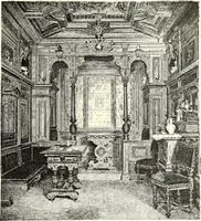 An illustration from Das deutsche Zimmer der Gothik und Renaissance : des Barock-, Rococo- und Zopfstils Anregungen zu häuslicher Kunstpflege (1886)