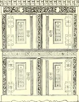 An illustration from Das deutsche Zimmer der Gothik und Renaissance : des Barock-, Rococo- und Zopfstils Anregungen zu häuslicher Kunstpflege (1886)