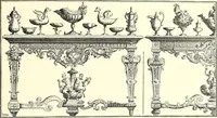 An illustration from Das deutsche Zimmer der Gothik und Renaissance : des Barock-, Rococo- und Zopfstils Anregungen zu häuslicher Kunstpflege (1886)