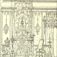 An illustration from Das deutsche Zimmer der Gothik und Renaissance : des Barock-, Rococo- und Zopfstils Anregungen zu häuslicher Kunstpflege (1886)