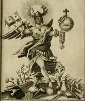 An illustration from Das güldne Vliess, oder, Das allerhöchste, edelste, kunstreichste Kleinod, und der urälteste verborgene Schatz der Weisen : in welchem da ist die allgemeine Materia prima, derselben nothwendige Praeparation und überaus reiche Frucht des philosophischen Steins augenscheinlich gezeiget und klärlich dargethan (1737)