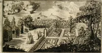 An illustration from Das hohe Lied dess Königes Salomons, nach der Ordnung dess Textes summarischen gebeten Rand, Glossen und kurtzen Beschluss-Liedern (1662)