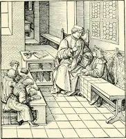 An illustration from Das häusliche Leben der europäischen Kulturvölker vom Mittelalter bis zur zweiten Hälfte des 18. Jahrhunderts (1903)