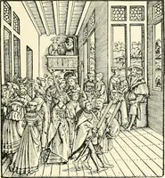 An illustration from Das häusliche Leben der europäischen Kulturvölker vom Mittelalter bis zur zweiten Hälfte des 18. Jahrhunderts (1903)