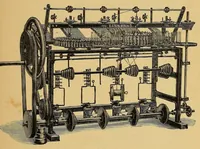 An illustration from Das Posamentier-Kunstgewerbe. Gründliche Anleitung zur Herstellung sämmtlicher Möbelposamenten. Praktisches Lehrbuch mit 100 Erläuternden Zeichnungen und Illustrationen im Text und 4 lithographirten Tafeln. Bezugsquellen-Addressbuch (1894)