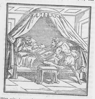 An illustration from Das ärgerliche Leben und schreckliche Ende des vielberüchtigten Erz-Schwarzkünstlers Johannis Fausti [microform] (1834)