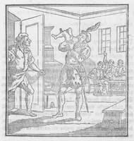 An illustration from Das ärgerliche Leben und schreckliche Ende des vielberüchtigten Erz-Schwarzkünstlers Johannis Fausti [microform] (1834)