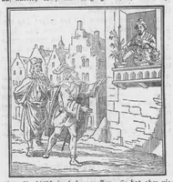 An illustration from Das ärgerliche Leben und schreckliche Ende des vielberüchtigten Erz-Schwarzkünstlers Johannis Fausti [microform] (1834)