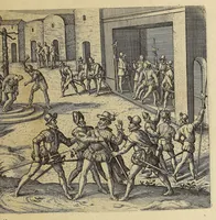 An illustration from Das sechste Theil Americae (1619)