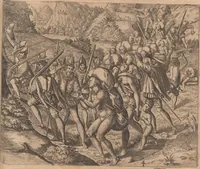 Picture 40 of 68 from Das vierdte Buch von der Neuwen Welt. Oder Neuwe vnd gründtliche Historien, von dem Nidergängischen Indien, so von Christophoro Columbo im Jar 1492 erstlich erfunden (1594), leaf 179