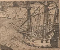 Picture 62 of 68 from Das vierdte Buch von der Neuwen Welt. Oder Neuwe vnd gründtliche Historien, von dem Nidergängischen Indien, so von Christophoro Columbo im Jar 1492 erstlich erfunden (1594), leaf 205