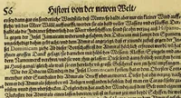 An illustration from Das vierdte Buch von der Neuwen Welt. : Oder neuwe und gründtliche Historien, von dem Nidergängischen Indien, so von Christophoro Columbo im Jar 1492. erstlich erfunden. (1613)