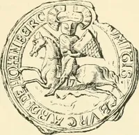 Picture 2 of 37 from Das Wappen des fürstlichen Hauses Hohenzollern in seiner Entwicklung von der ältesten Zeit bis zur Gegenwart historisch dargestellt, nebst Anhang: Hohenzollern'sche Allianz-Wappen (1889), leaf 14