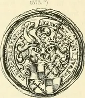 Picture 19 of 37 from Das Wappen des fürstlichen Hauses Hohenzollern in seiner Entwicklung von der ältesten Zeit bis zur Gegenwart historisch dargestellt, nebst Anhang: Hohenzollern'sche Allianz-Wappen (1889), leaf 49